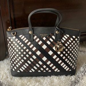 Henri Bendel West 57th plaid satchel